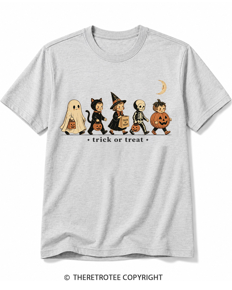 TheRetroTee Trick Or Treat 1950s Cotton T-Shirt