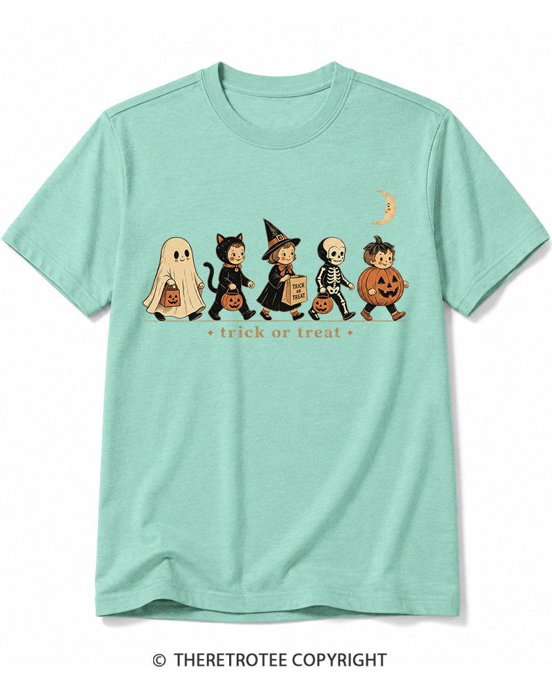 TheRetroTee Trick Or Treat 1950s Cotton T-Shirt