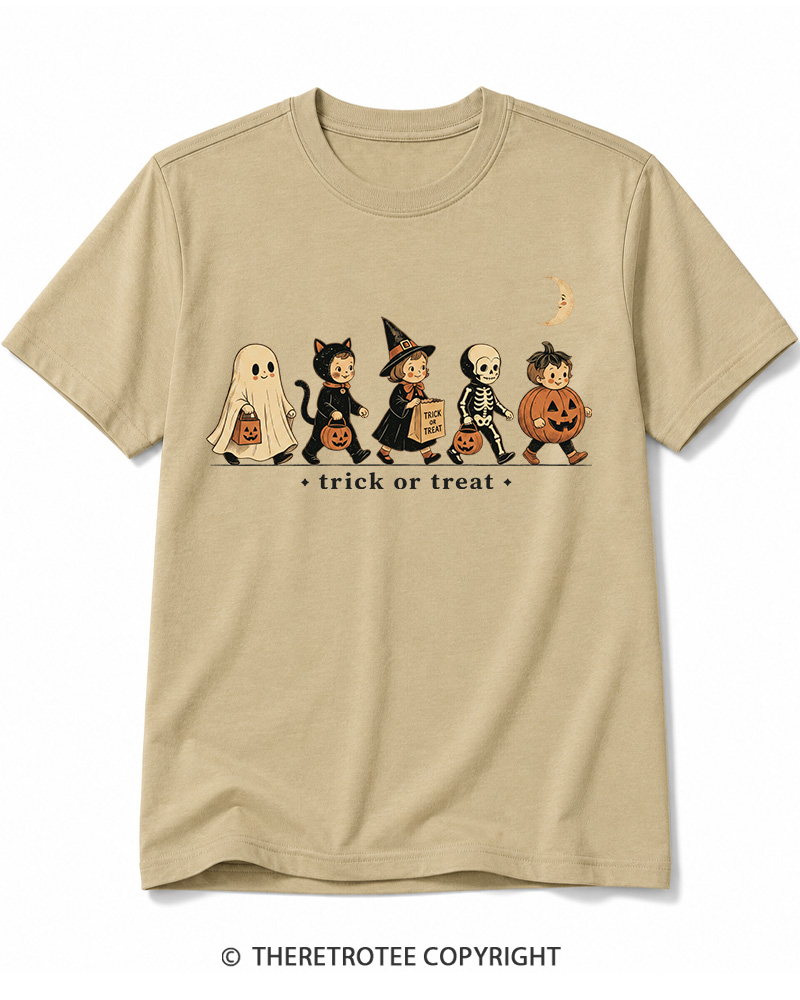 TheRetroTee Trick Or Treat 1950s Cotton T-Shirt