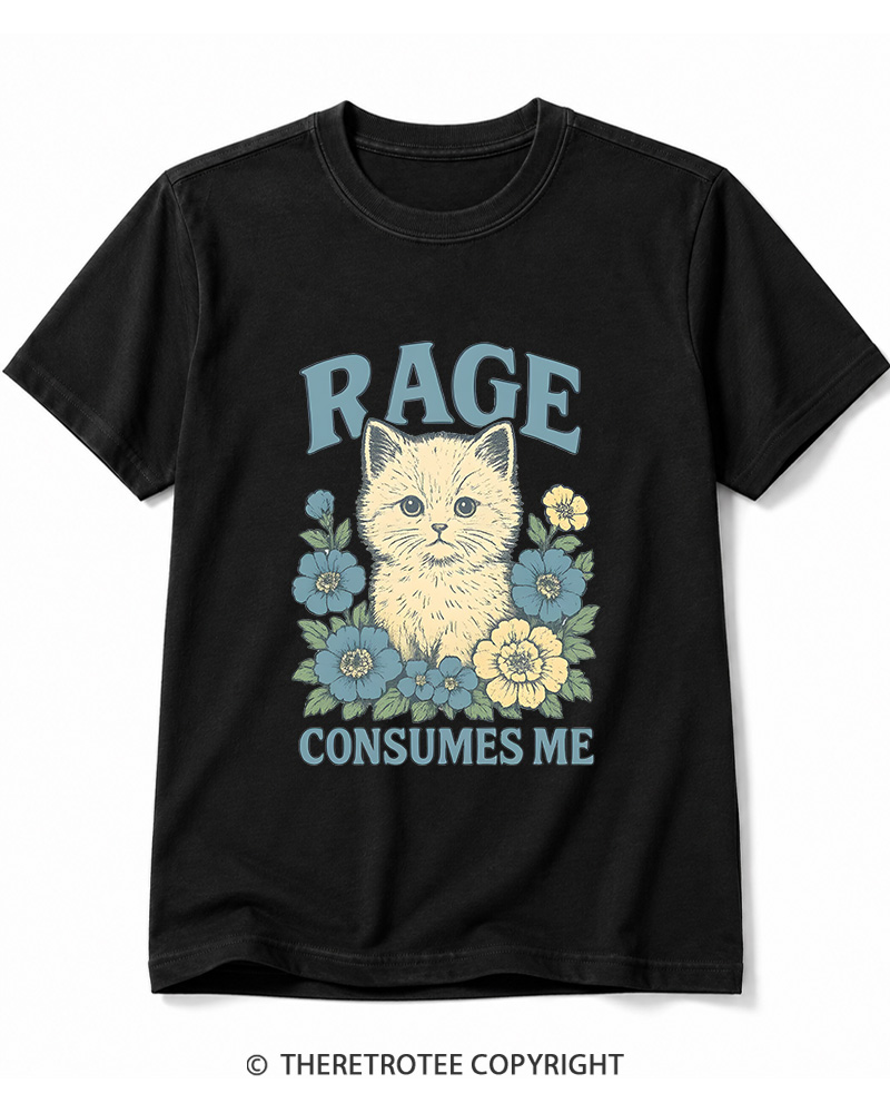 TheRetroTee Cat Meme 1970s Cotton T-Shirt