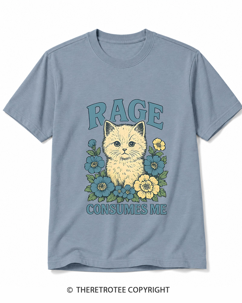 TheRetroTee Cat Meme 1970s Cotton T-Shirt