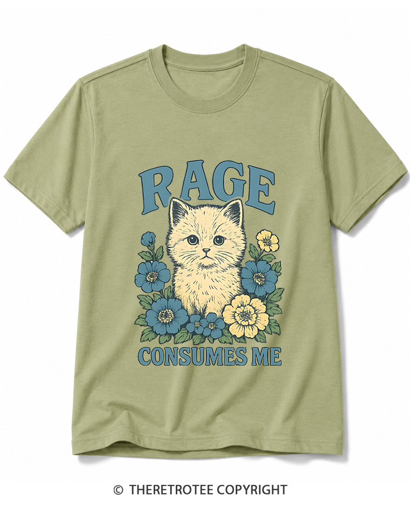 TheRetroTee Cat Meme 1970s Cotton T-Shirt
