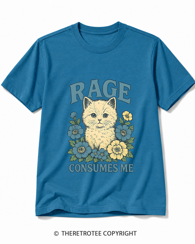 TheRetroTee Cat Meme 1970s Cotton T-Shirt