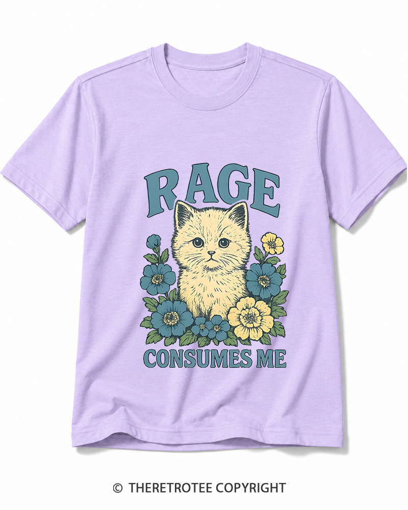 TheRetroTee Cat Meme 1970s Cotton T-Shirt