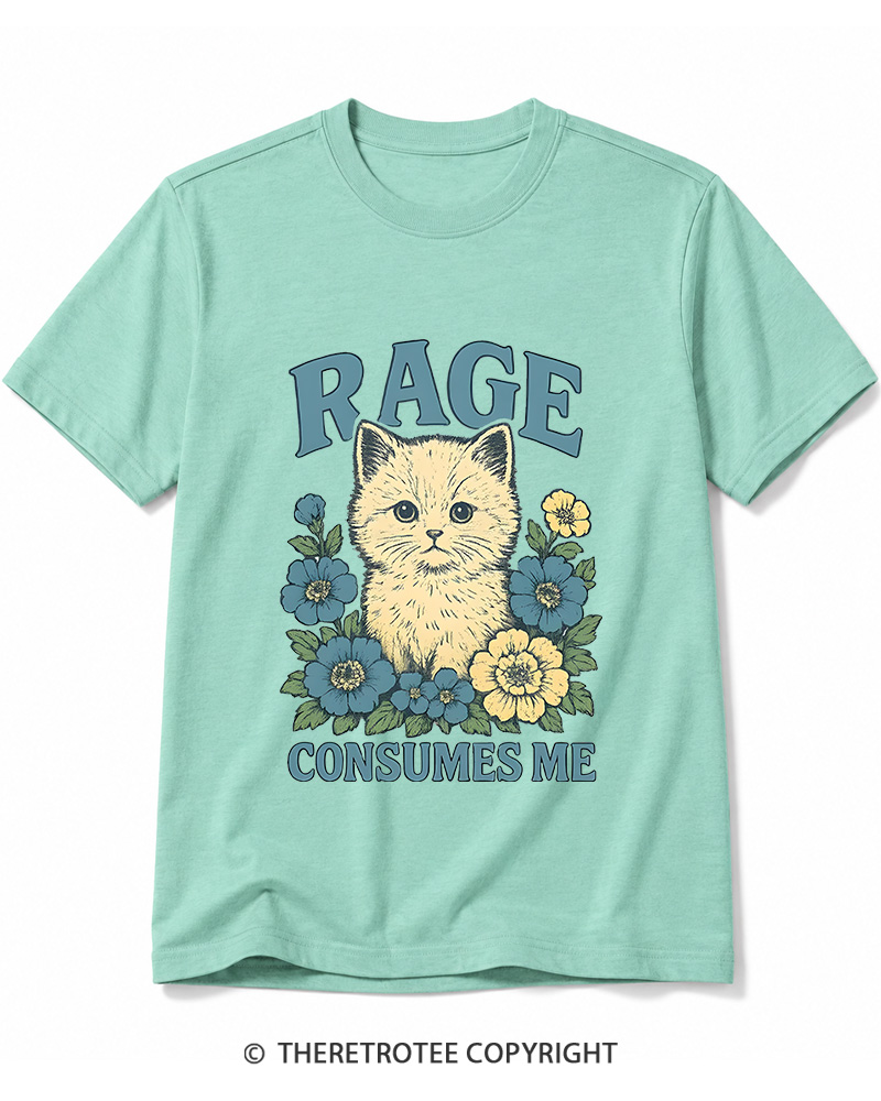 TheRetroTee Cat Meme 1970s Cotton T-Shirt