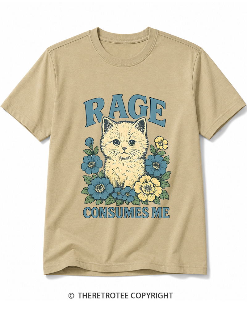 TheRetroTee Cat Meme 1970s Cotton T-Shirt