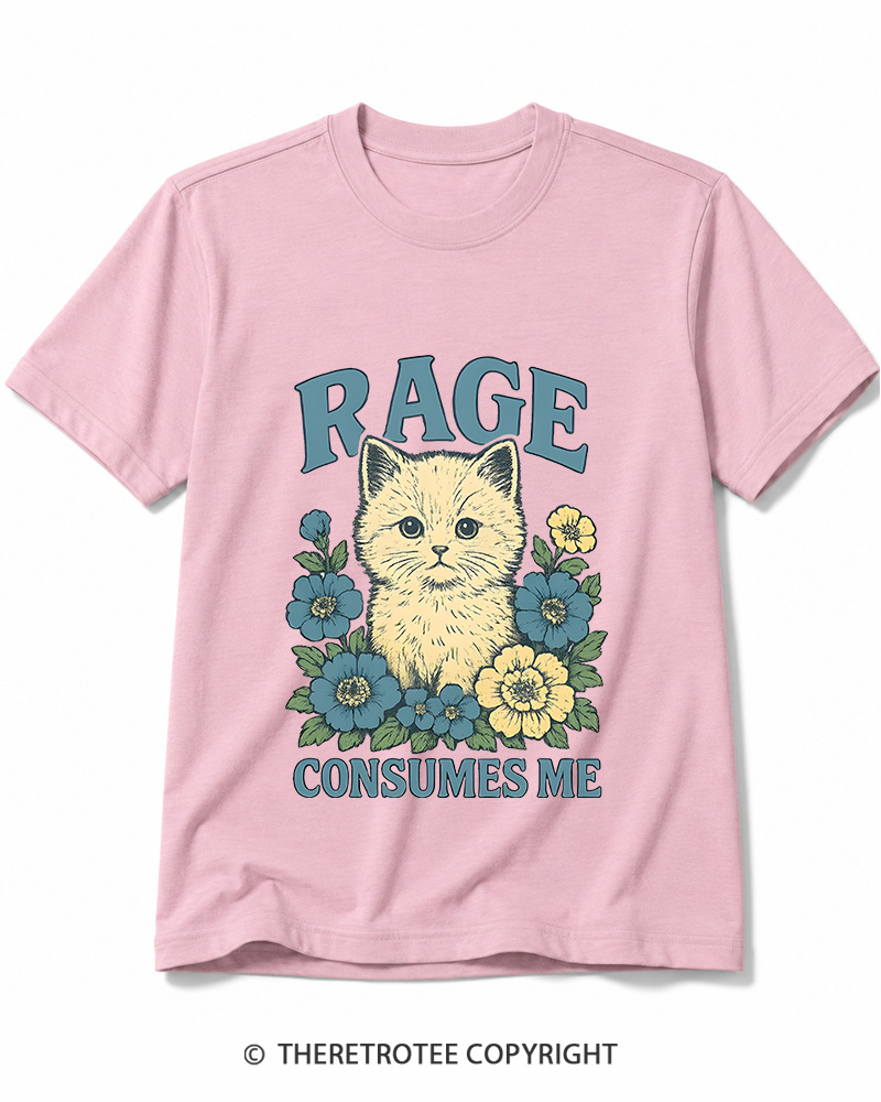 TheRetroTee Cat Meme 1970s Cotton T-Shirt