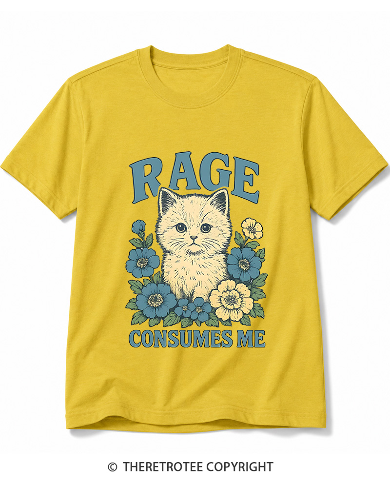 TheRetroTee Cat Meme 1970s Cotton T-Shirt