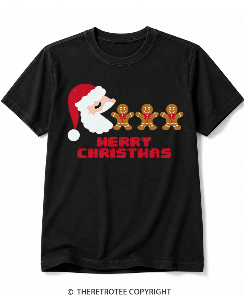 TheRetroTee Merry Christmas 1970s Cotton T-Shirt
