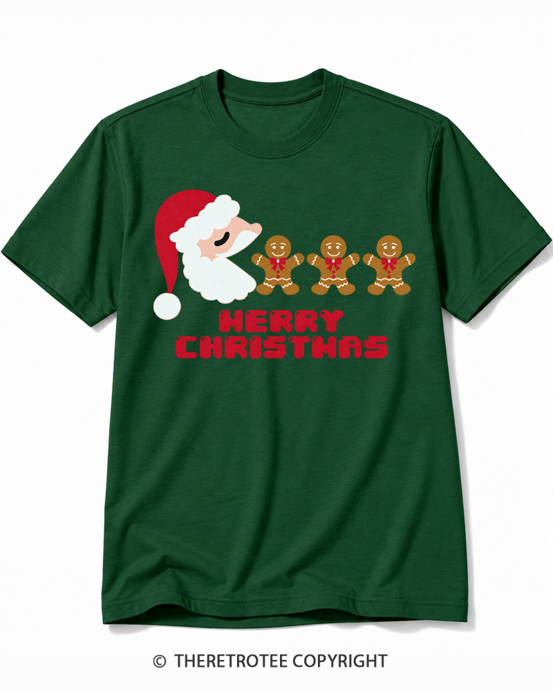 TheRetroTee Merry Christmas 1970s Cotton T-Shirt
