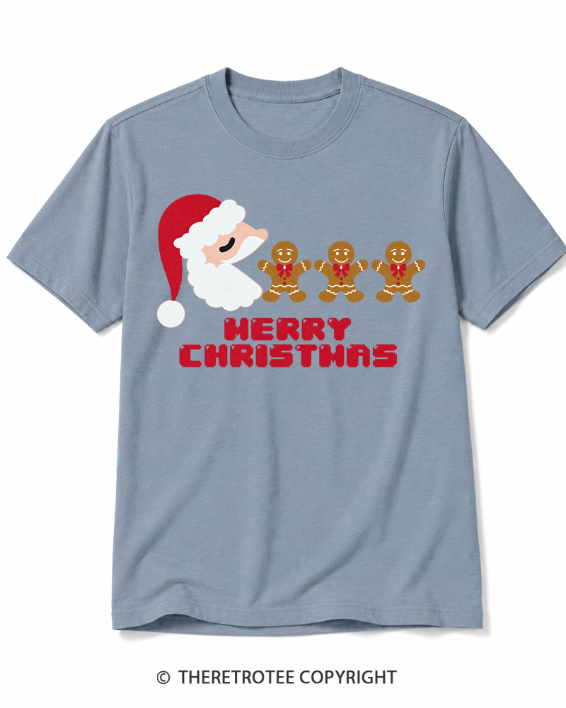 TheRetroTee Merry Christmas 1970s Cotton T-Shirt