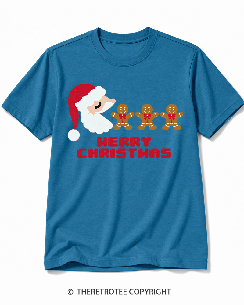TheRetroTee Merry Christmas 1970s Cotton T-Shirt
