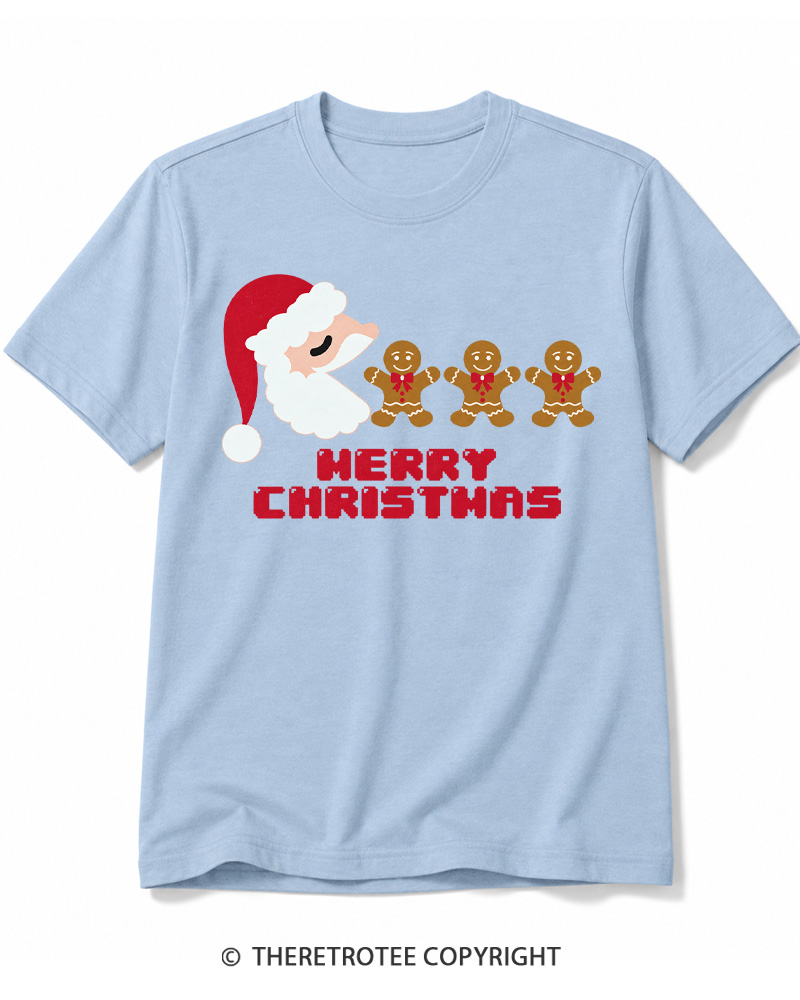 TheRetroTee Merry Christmas 1970s Cotton T-Shirt