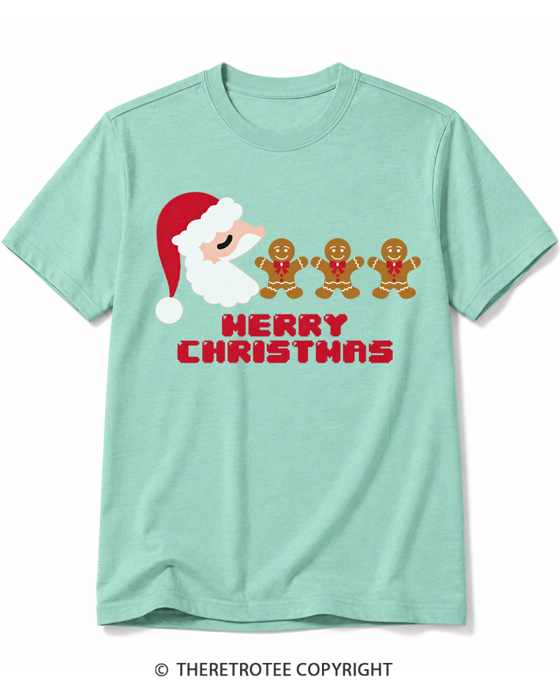TheRetroTee Merry Christmas 1970s Cotton T-Shirt