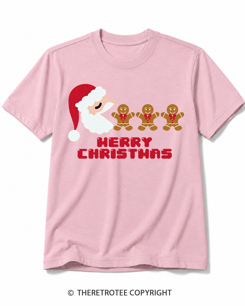 TheRetroTee Merry Christmas 1970s Cotton T-Shirt