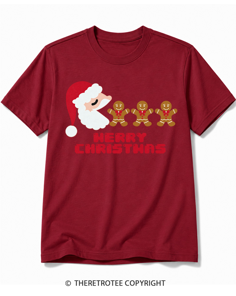 TheRetroTee Merry Christmas 1970s Cotton T-Shirt