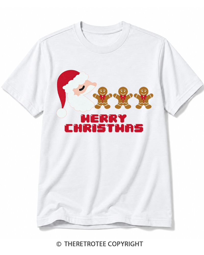 TheRetroTee Merry Christmas 1970s Cotton T-Shirt