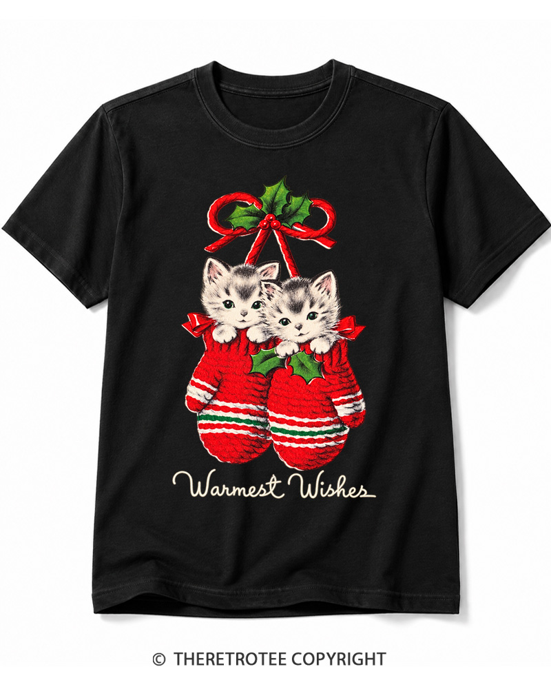 TheRetroTee Warmest Wishes 1950s Cotton T-Shirt