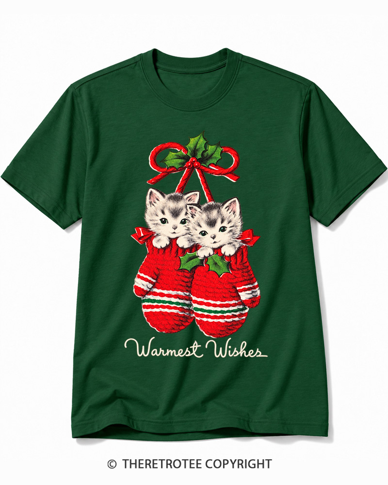 TheRetroTee Warmest Wishes 1950s Cotton T-Shirt