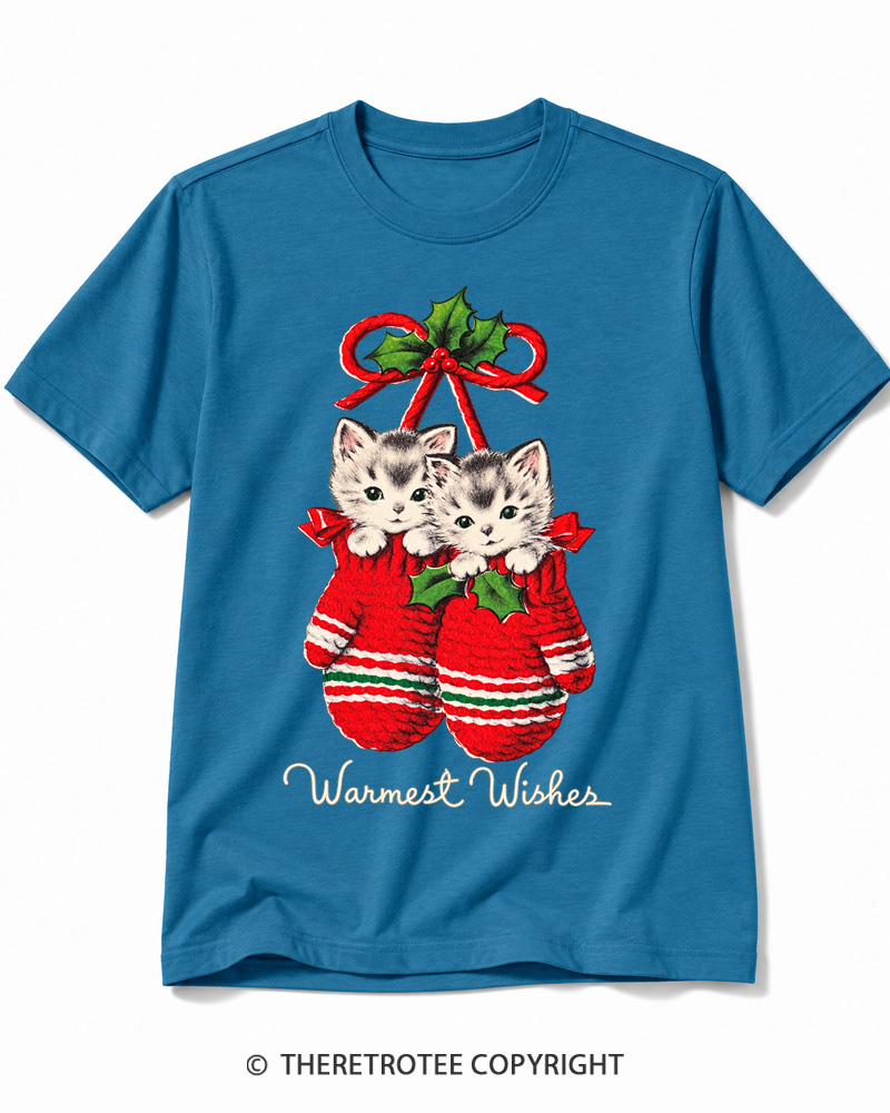 TheRetroTee Warmest Wishes 1950s Cotton T-Shirt