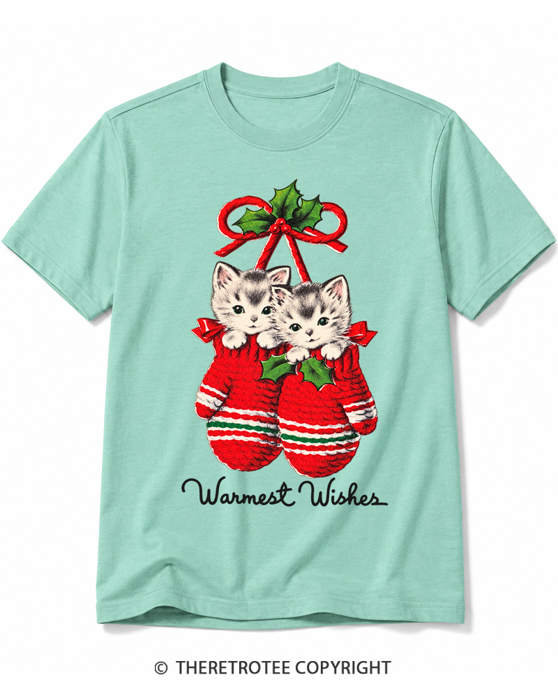 TheRetroTee Warmest Wishes 1950s Cotton T-Shirt