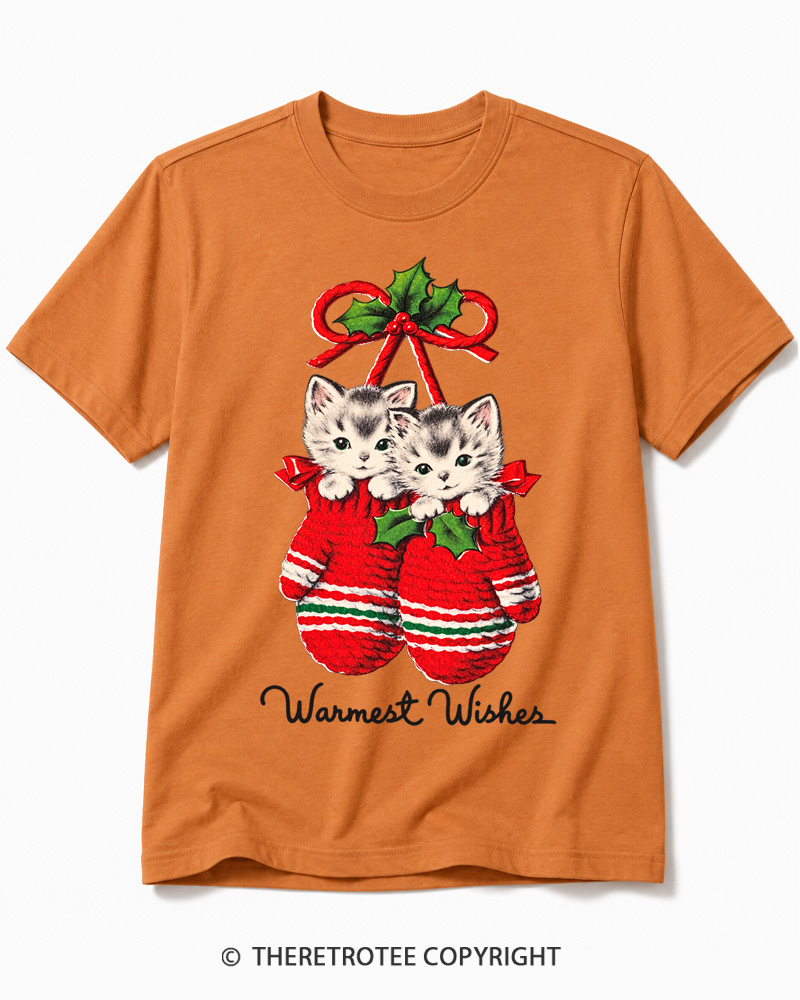 TheRetroTee Warmest Wishes 1950s Cotton T-Shirt