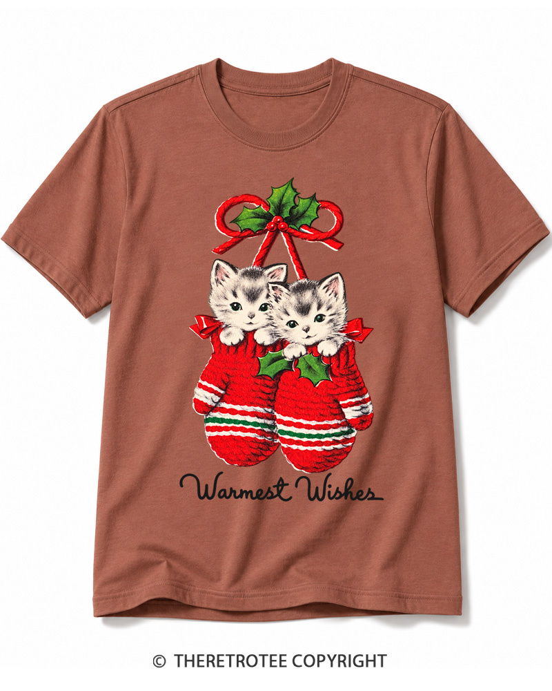 TheRetroTee Warmest Wishes 1950s Cotton T-Shirt