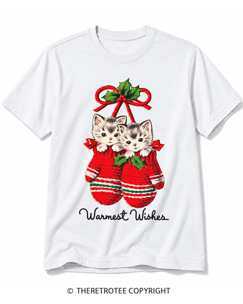 TheRetroTee Warmest Wishes 1950s Cotton T-Shirt