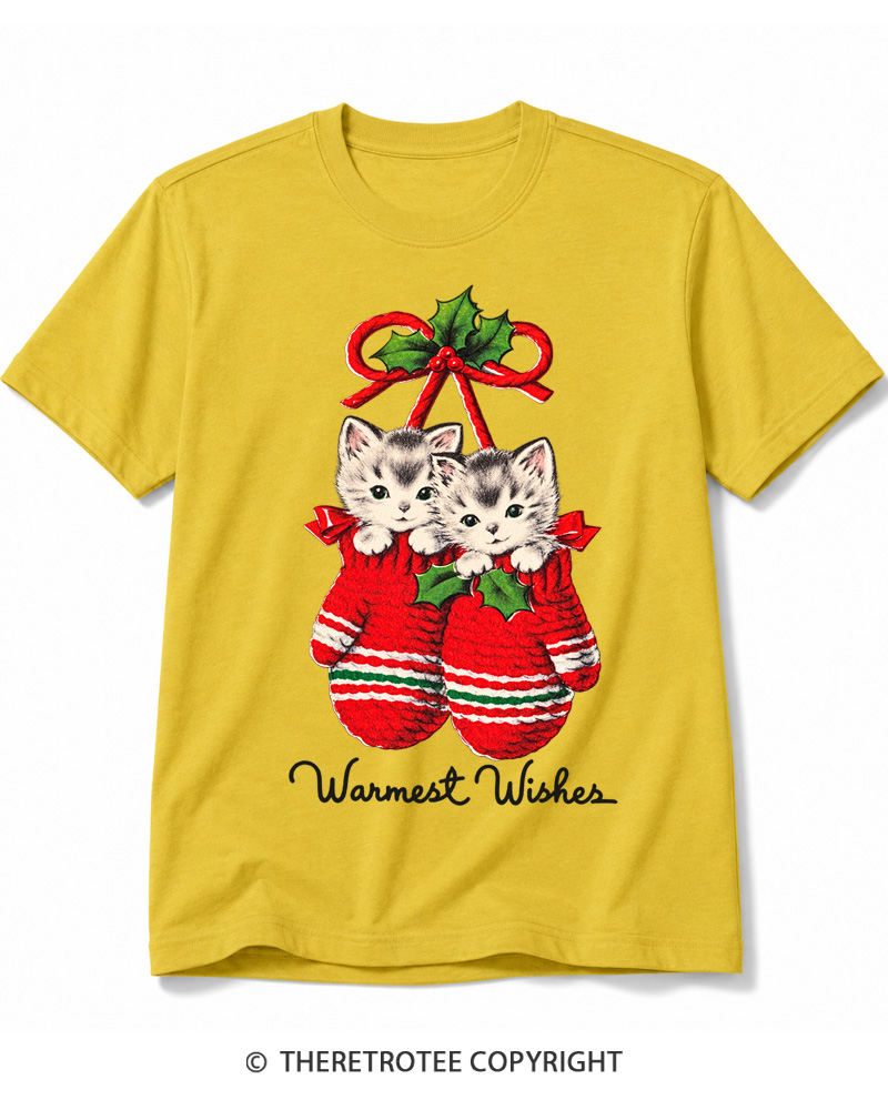 TheRetroTee Warmest Wishes 1950s Cotton T-Shirt