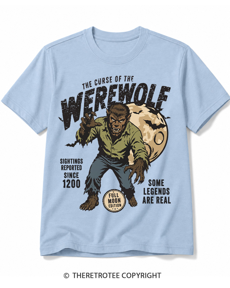 TheRetroTee Werewolf Cult Classic Halloween Horror Movie 1990s Cotton T-Shirt