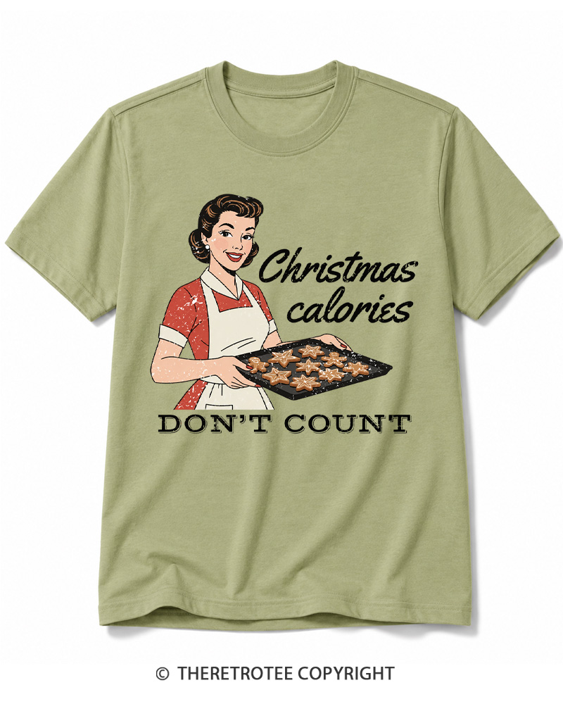 TheRetroTee Christmas Cookie Baking 1950s Cotton T-Shirt