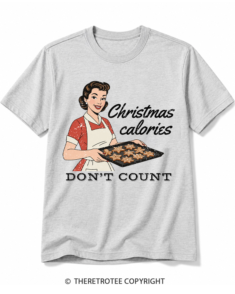 TheRetroTee Christmas Cookie Baking 1950s Cotton T-Shirt