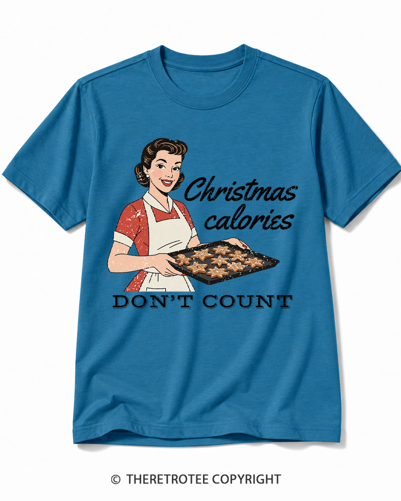 TheRetroTee Christmas Cookie Baking 1950s Cotton T-Shirt