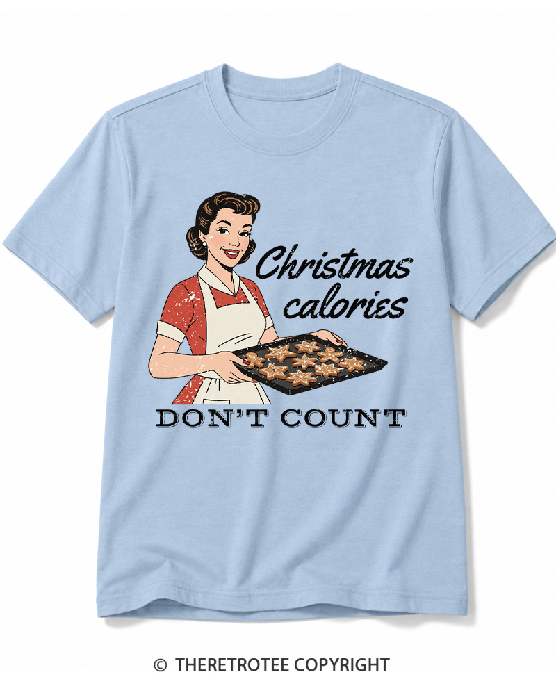 TheRetroTee Christmas Cookie Baking 1950s Cotton T-Shirt