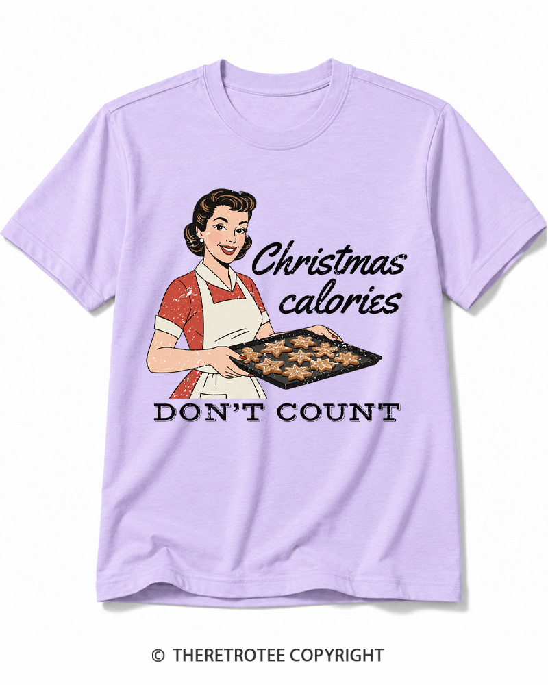 TheRetroTee Christmas Cookie Baking 1950s Cotton T-Shirt