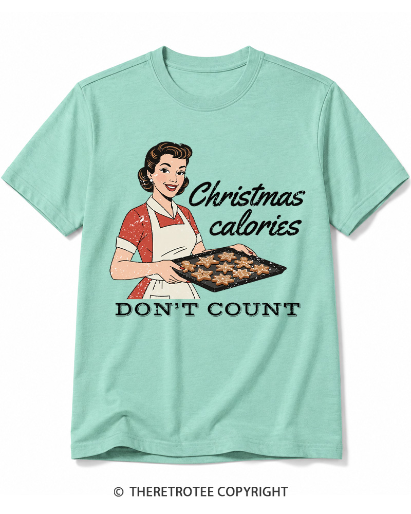 TheRetroTee Christmas Cookie Baking 1950s Cotton T-Shirt