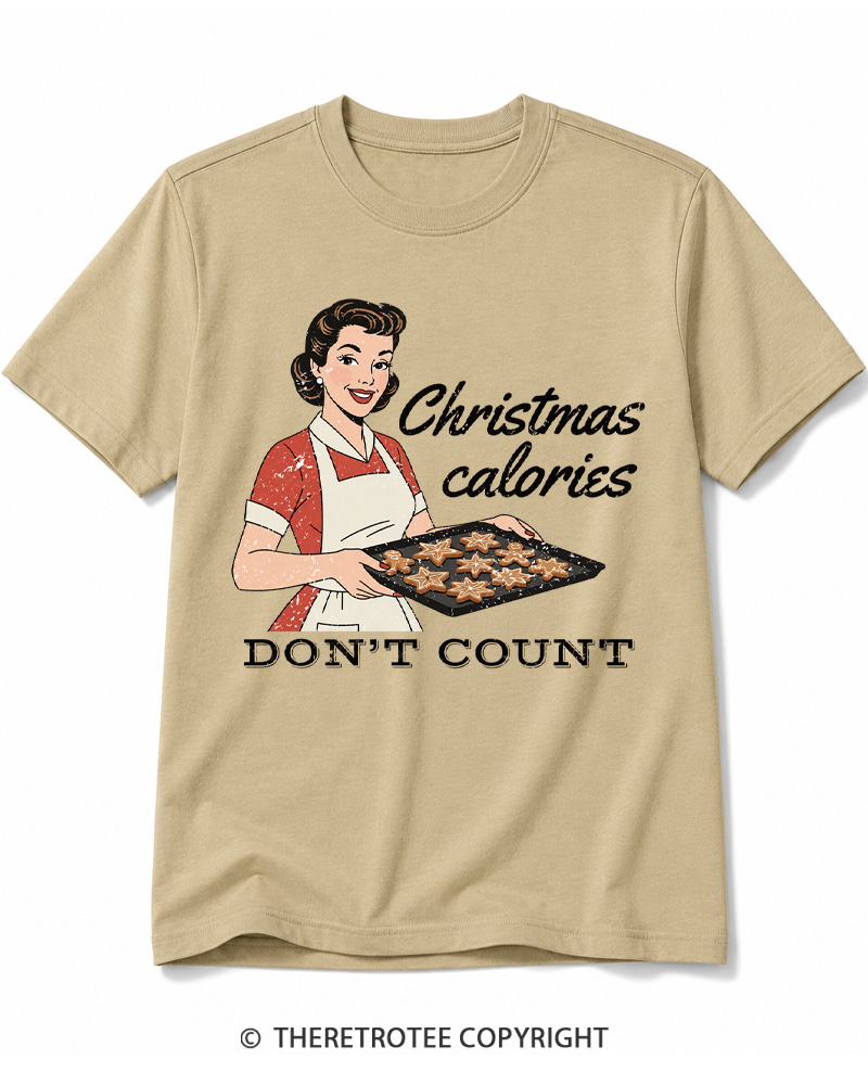 TheRetroTee Christmas Cookie Baking 1950s Cotton T-Shirt