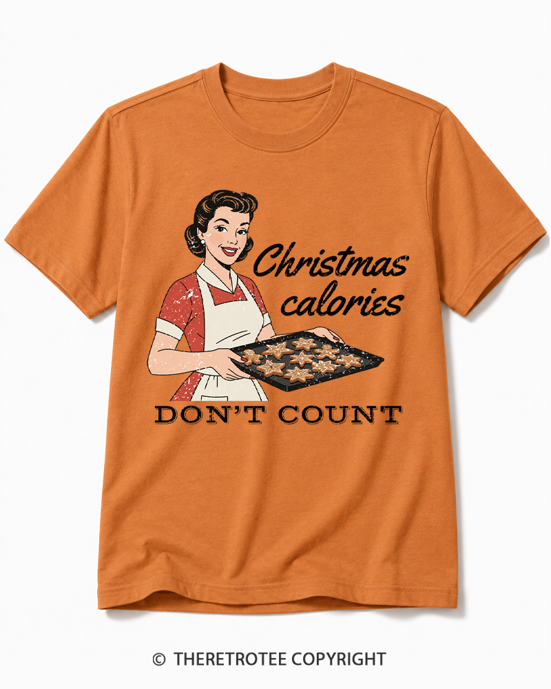 TheRetroTee Christmas Cookie Baking 1950s Cotton T-Shirt