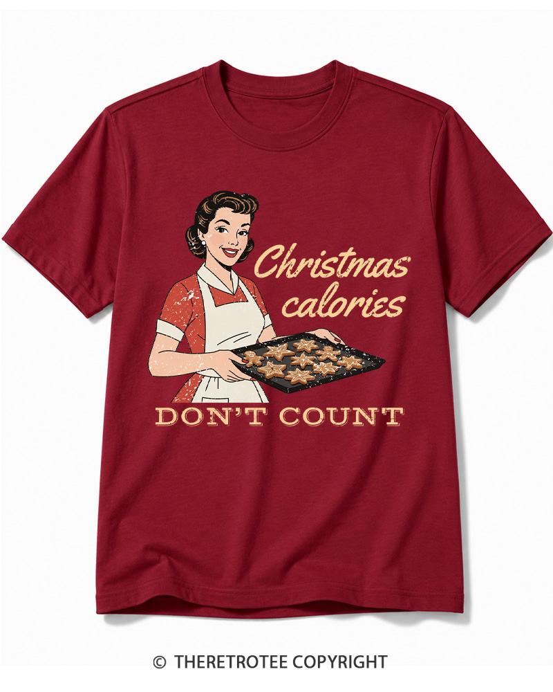 TheRetroTee Christmas Cookie Baking 1950s Cotton T-Shirt