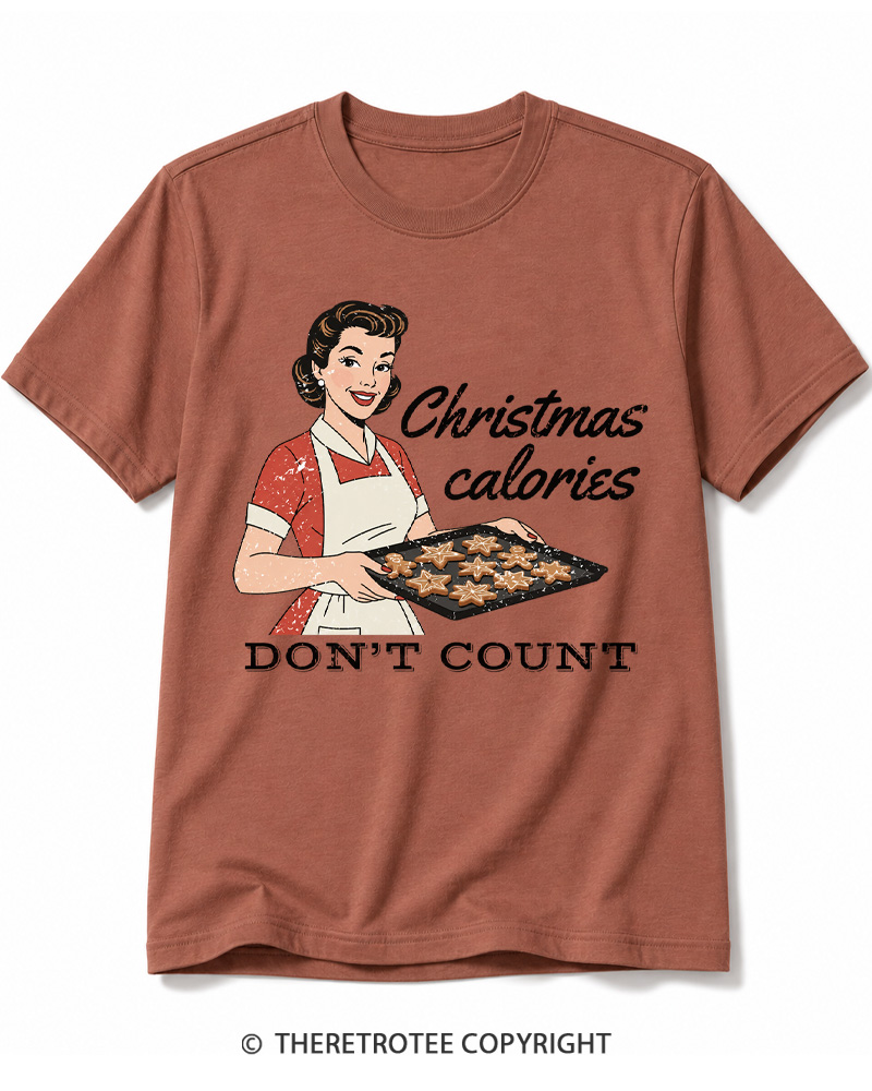 TheRetroTee Christmas Cookie Baking 1950s Cotton T-Shirt