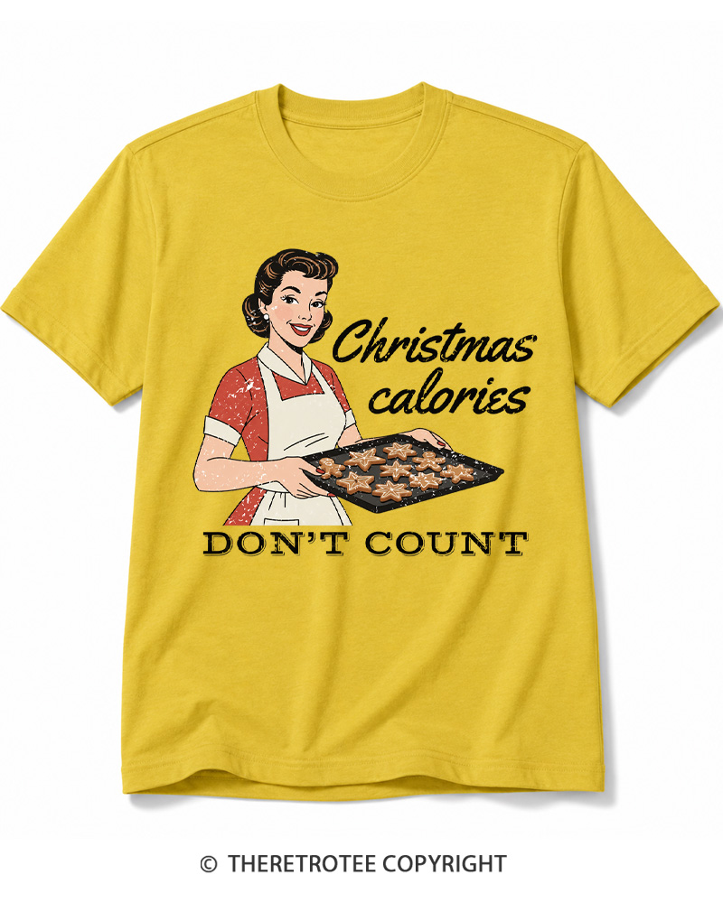 TheRetroTee Christmas Cookie Baking 1950s Cotton T-Shirt