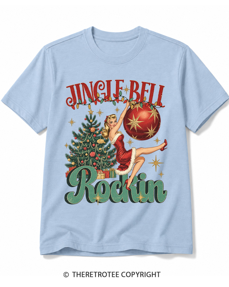 TheRetroTee Jingle Bell Rockin 1950s Cotton T-Shirt