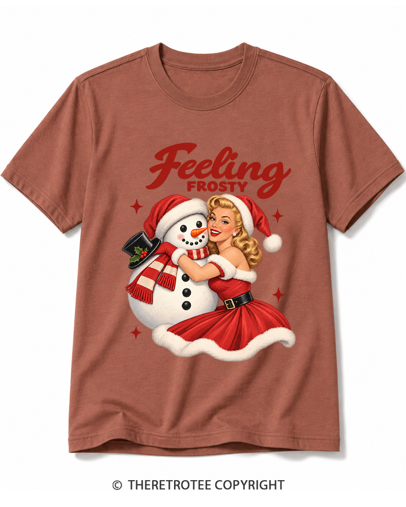 TheRetroTee Feeling Frosty 1950s Cotton T-Shirt