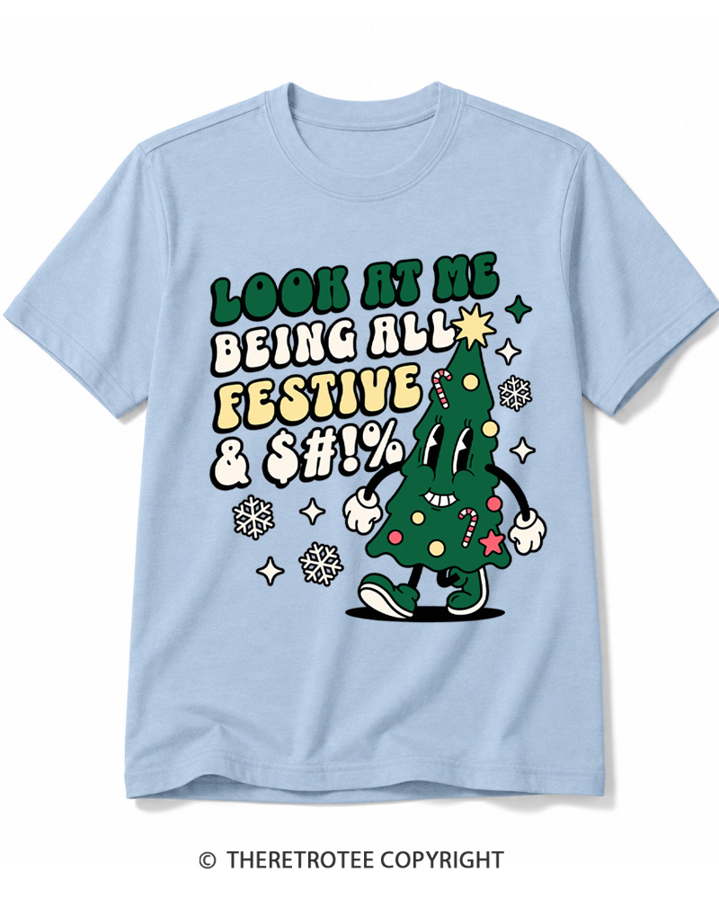 TheRetroTee Look At Me Being All Festive 1970s Cotton T-Shirt