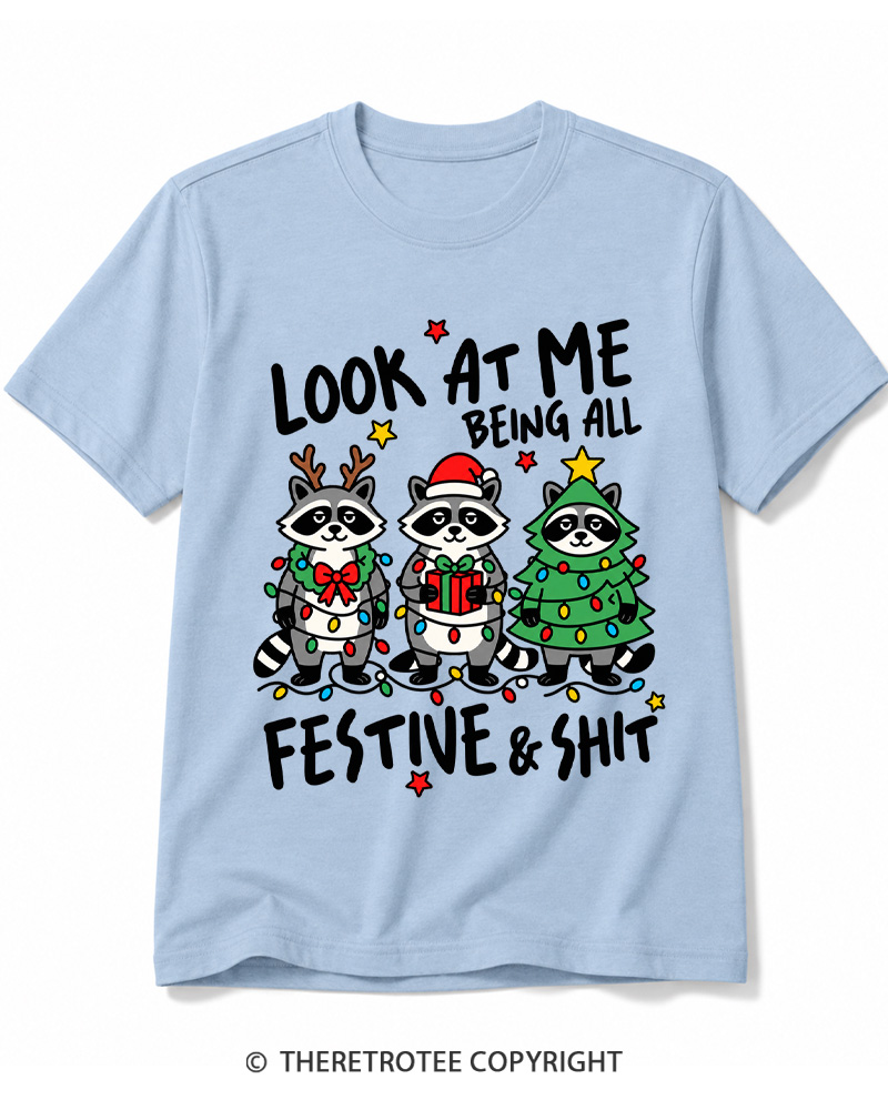 TheRetroTee Look At Me Being All Festive Vintage Cotton T-Shirt