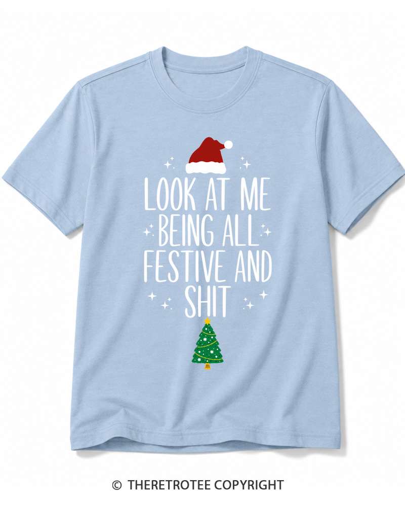 TheRetroTee Look At Me Being All Festive Vintage Cotton T-Shirt