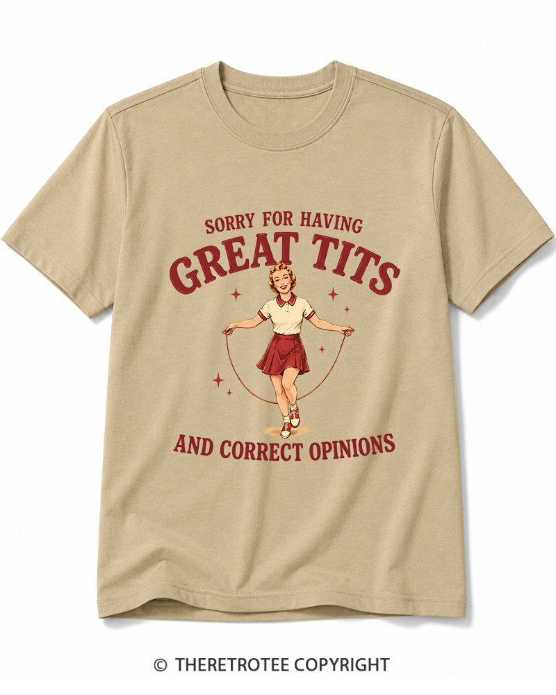 TheRetroTee Correct Opinions 1950s Cotton T-Shirt