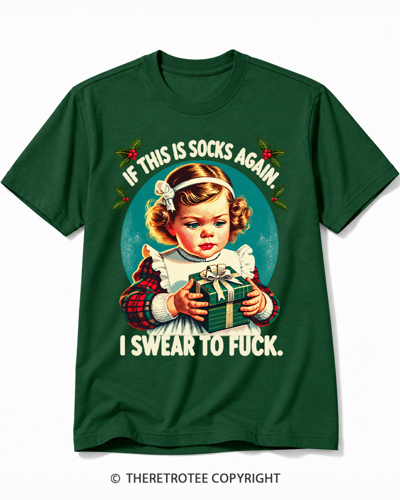 TheRetroTee If This Is Socks Again 1950s Cotton T-Shirt