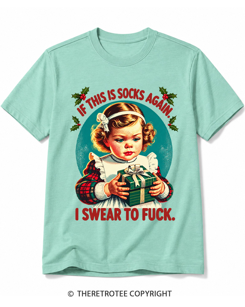 TheRetroTee If This Is Socks Again 1950s Cotton T-Shirt