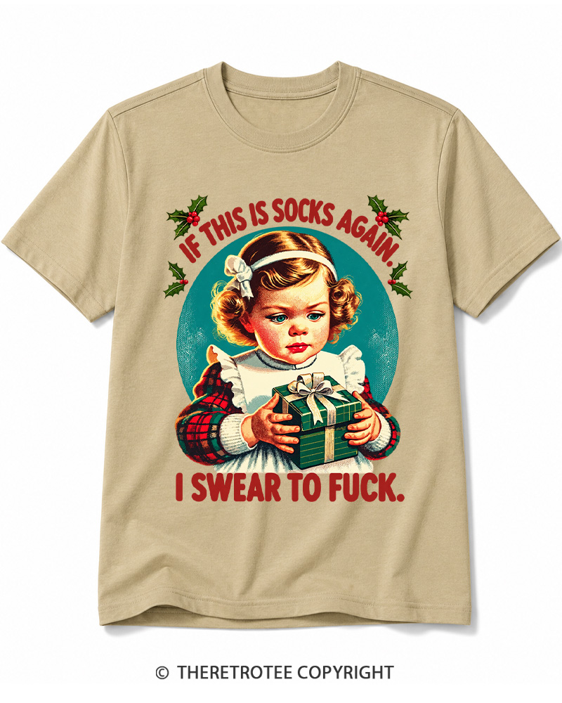 TheRetroTee If This Is Socks Again 1950s Cotton T-Shirt